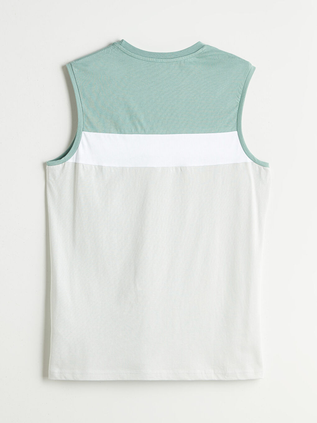 LC Waikiki Crew Neck Color Block Men's Sleeveless T-Shirt -S5FT38Z8-G5A