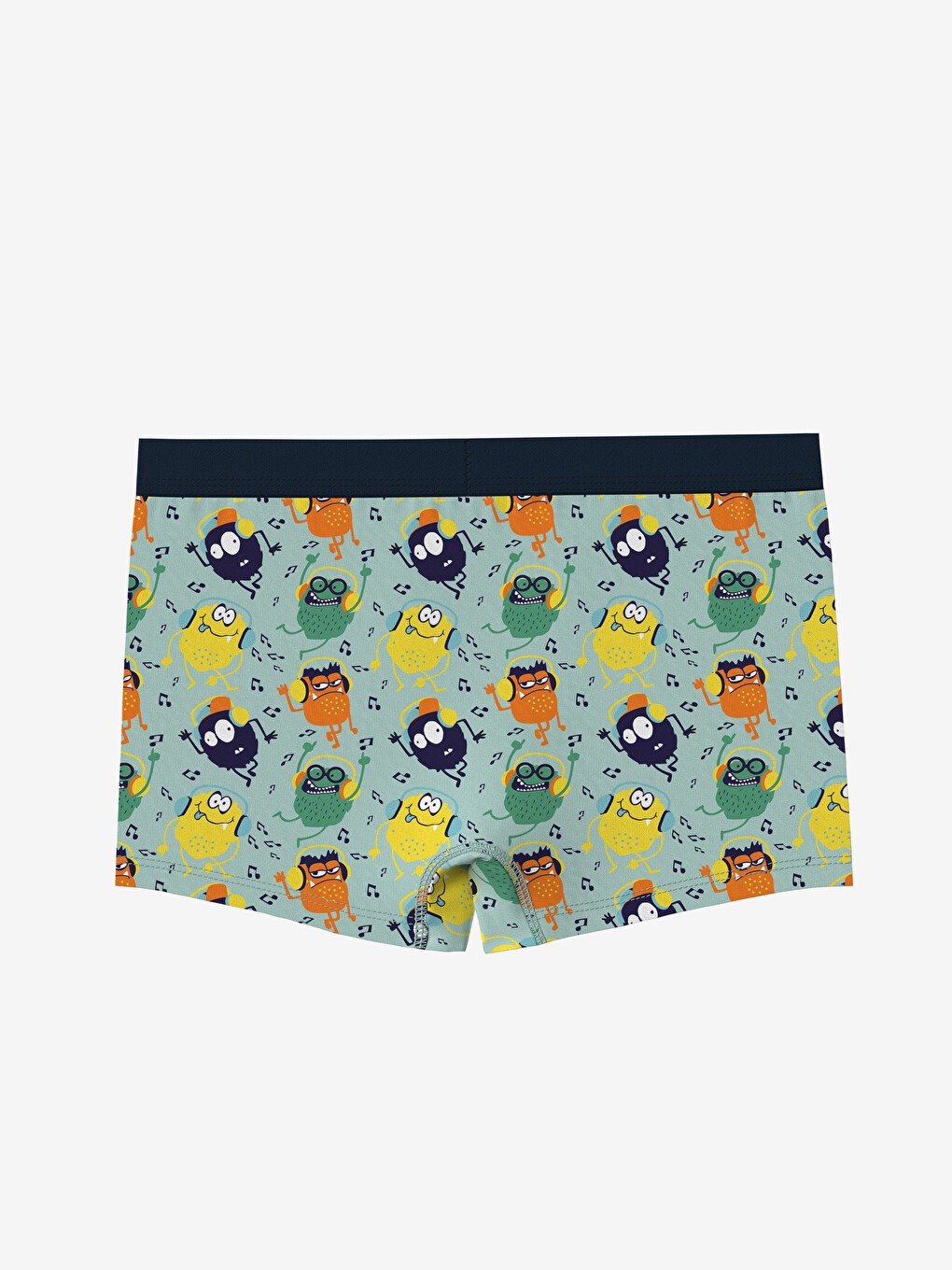 Turkuaz Desenli Pamuklu Erkek Çocuk Boxer-1