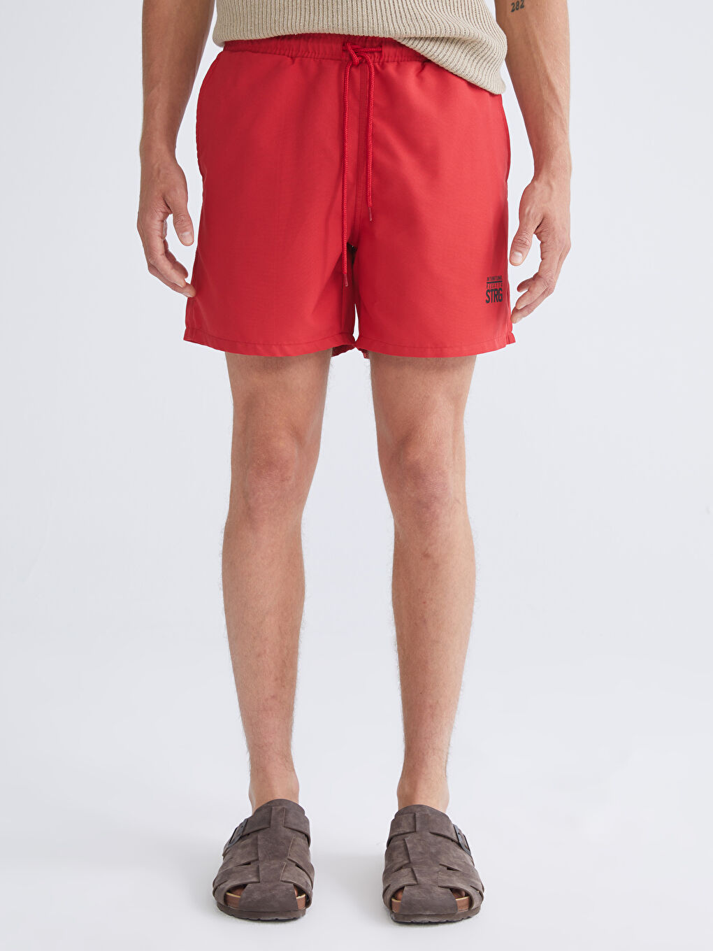 Short Printed Men's Swimming Shorts-2