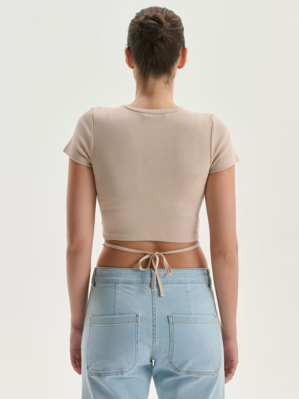 Woman BEIGE T-Shirt -S5FU42Z8-FF7