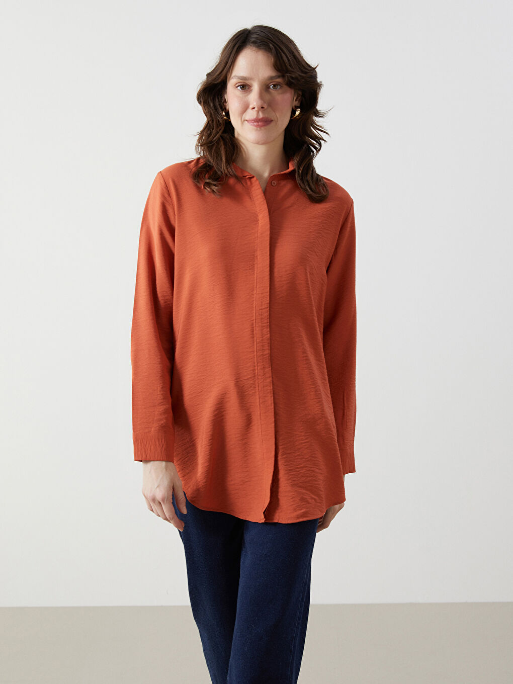 Loose Fit Women's Shirt Tunic -S5FU51Z8-GXX