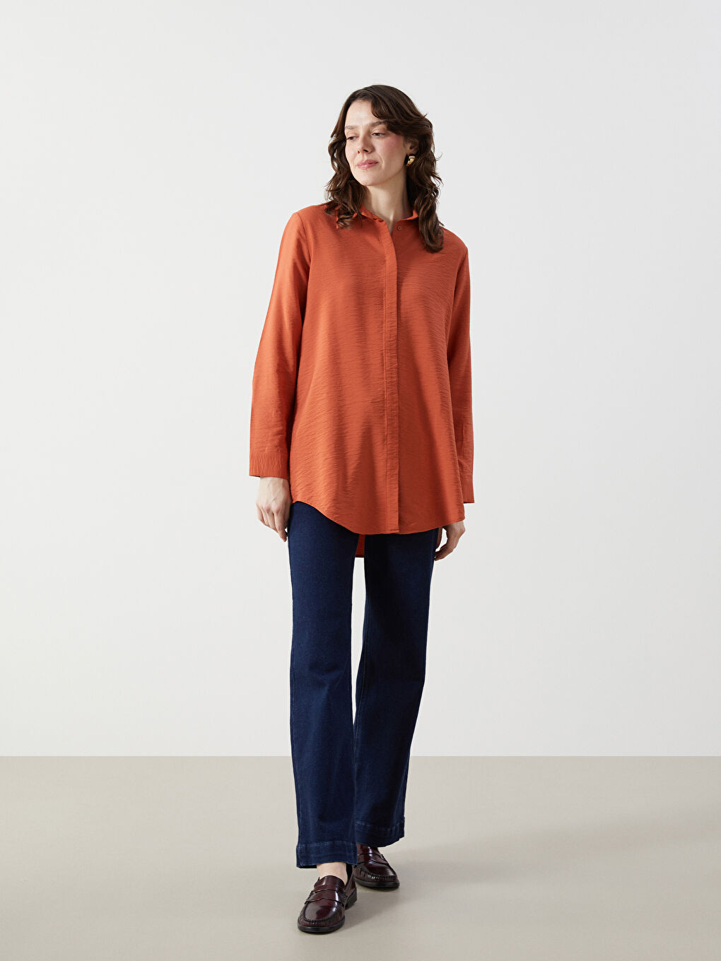 Loose Fit Women's Shirt Tunic -S5FU51Z8-GXX