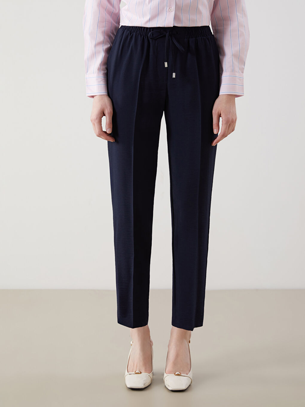 Elastic Waist Women'S Pants -S5FU64Z8-HNG