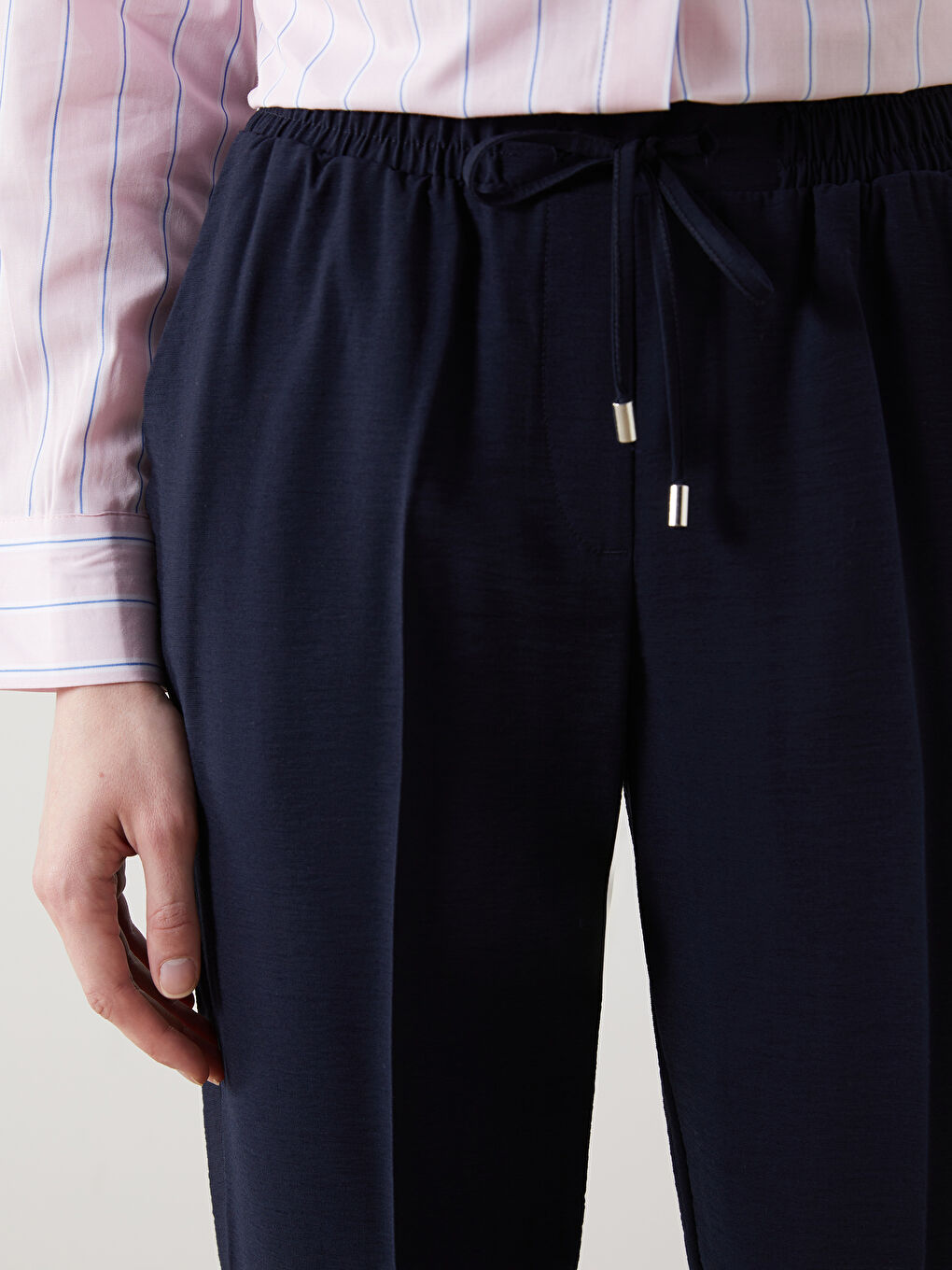 Elastic Waist Women'S Pants -S5FU64Z8-HNG