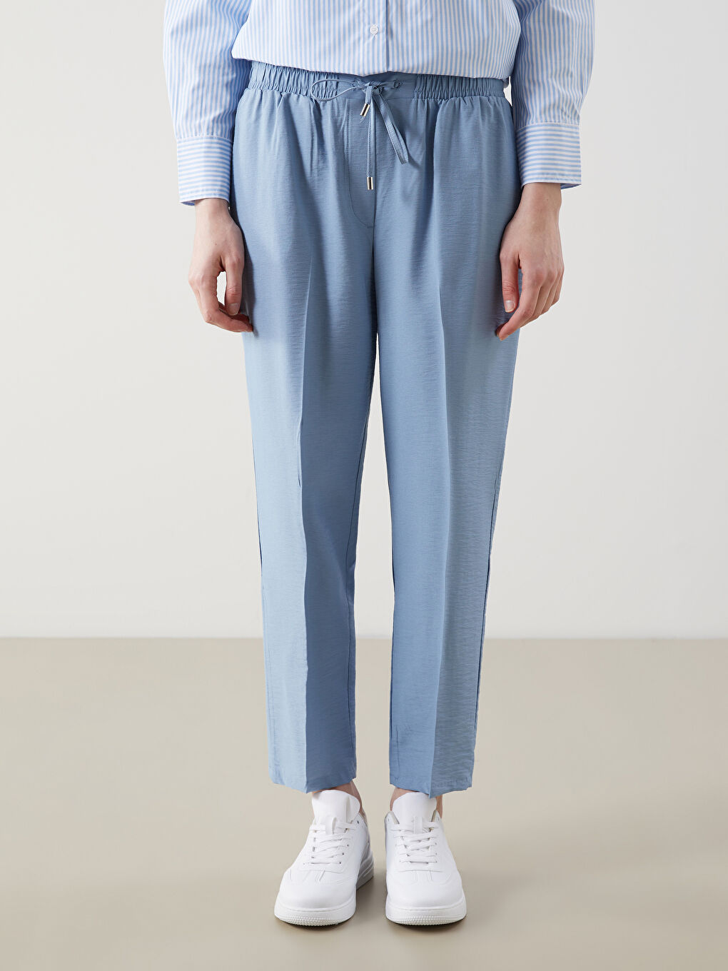 Elastic Waist Women'S Pants -S5FU64Z8-R0T