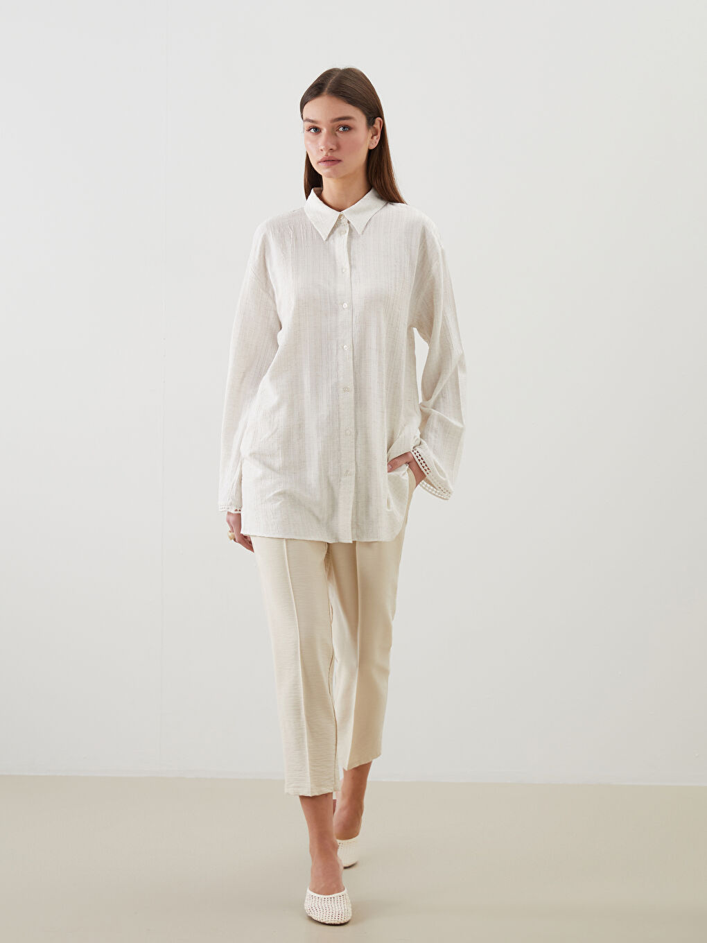 Carrot Cut Women Pants With Elastic Waist -S5FU64Z8-VK0