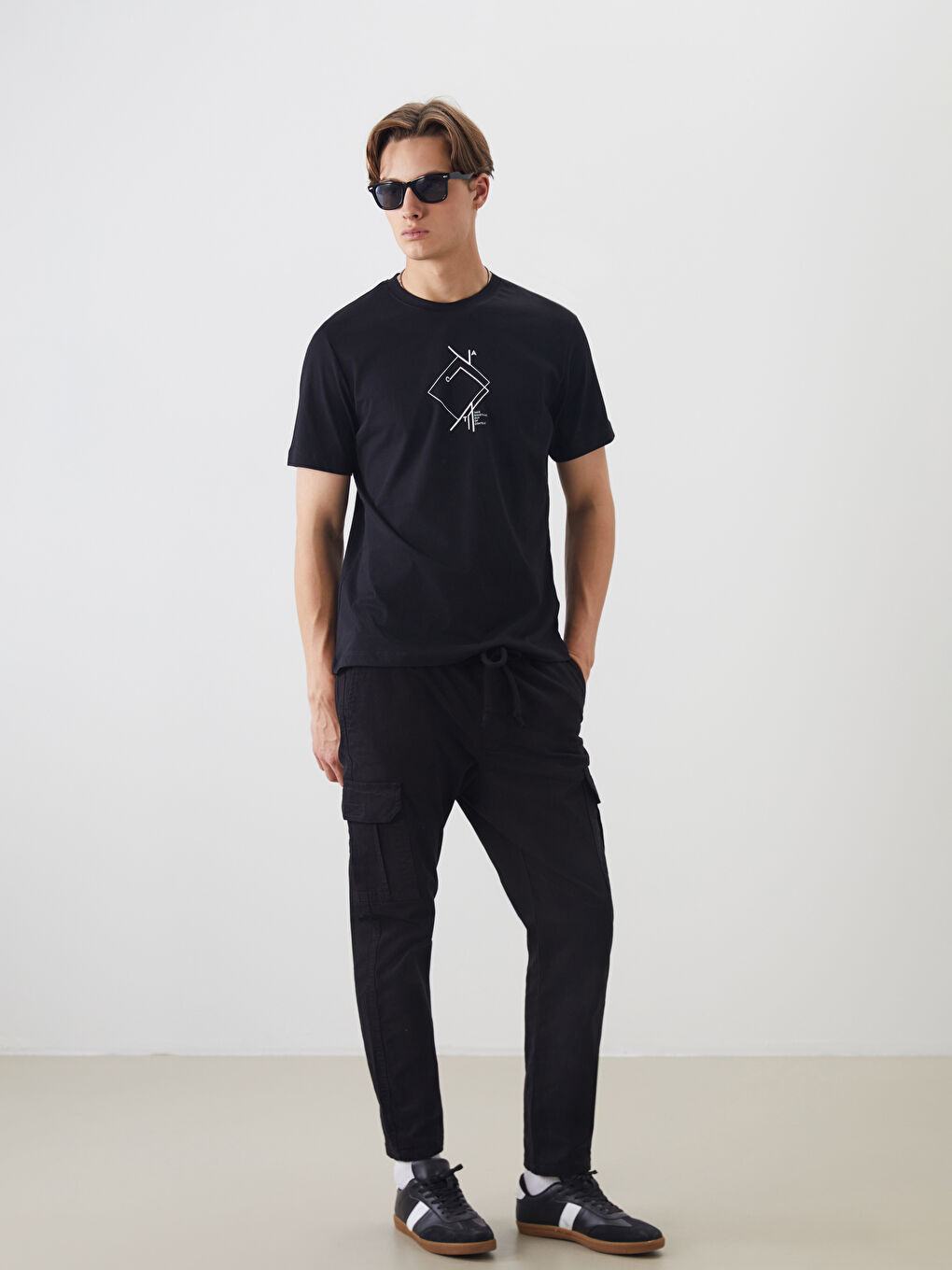 XSIDE Crew Neck Printed Jersey Men's T-Shirt -S5FU74Z8-CVL