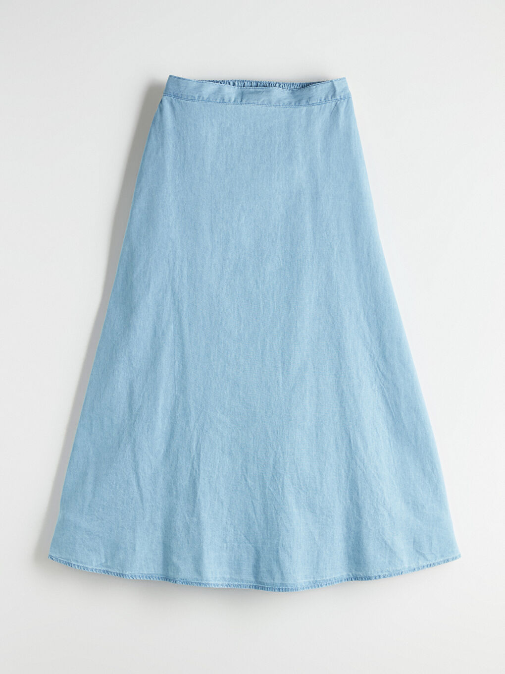 Woman INDIGO Denim Skirt-5