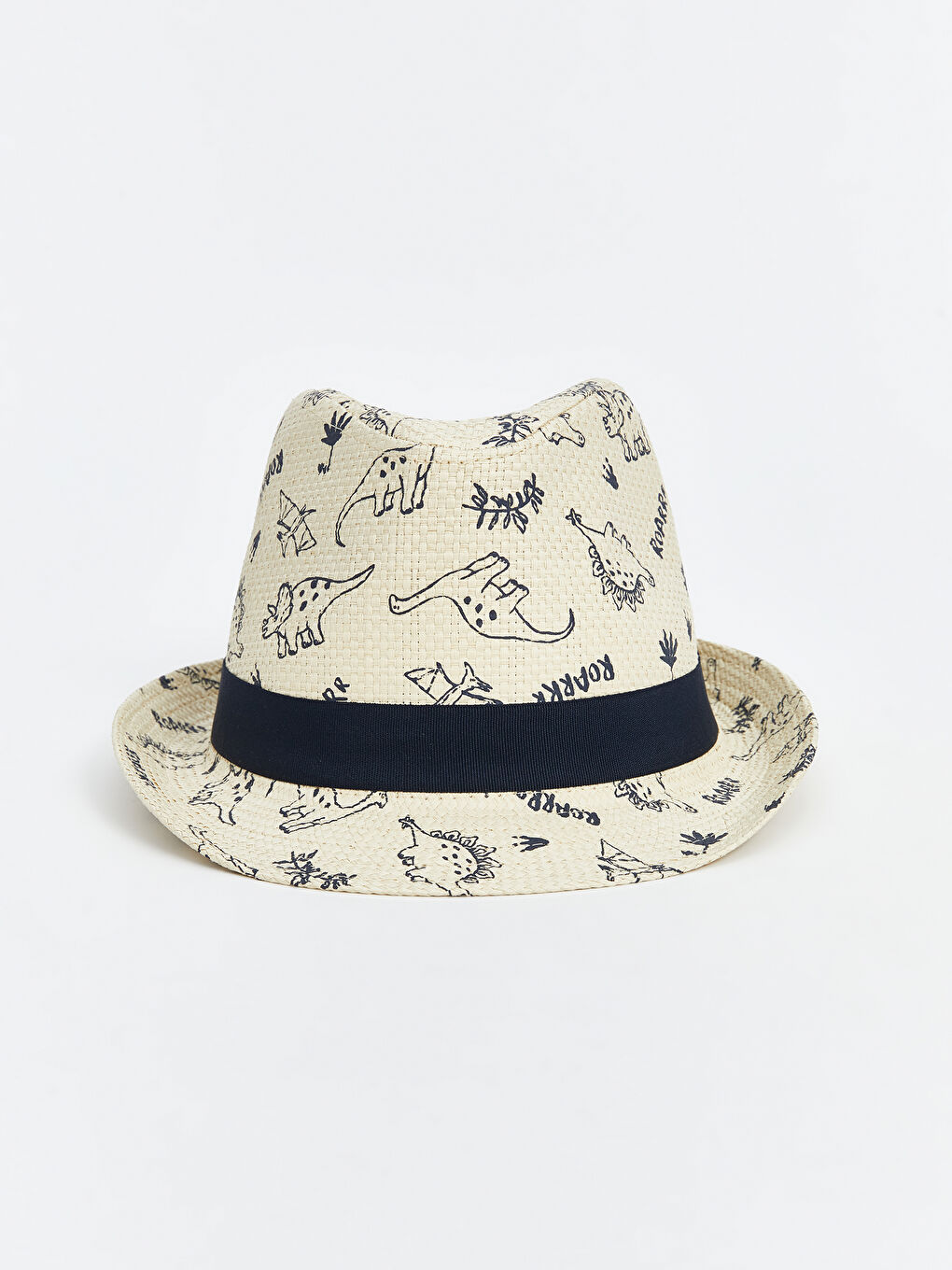 Dinosaur Printed Boy's Fedora Hat -S5FV13Z4-PRR