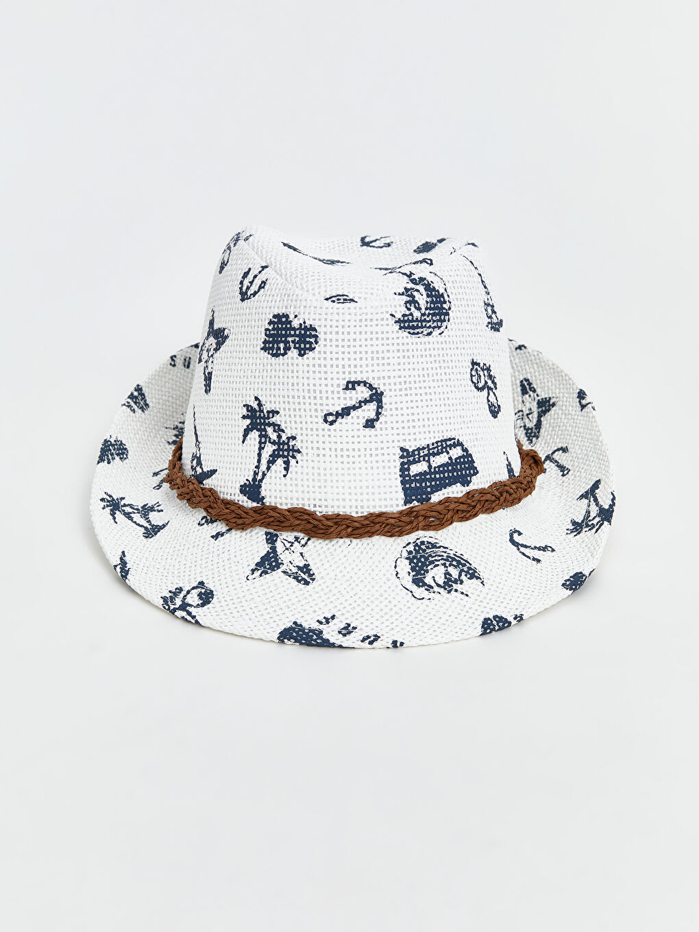Printed Boy's Fedora Hat -S5FV14Z4-J5E