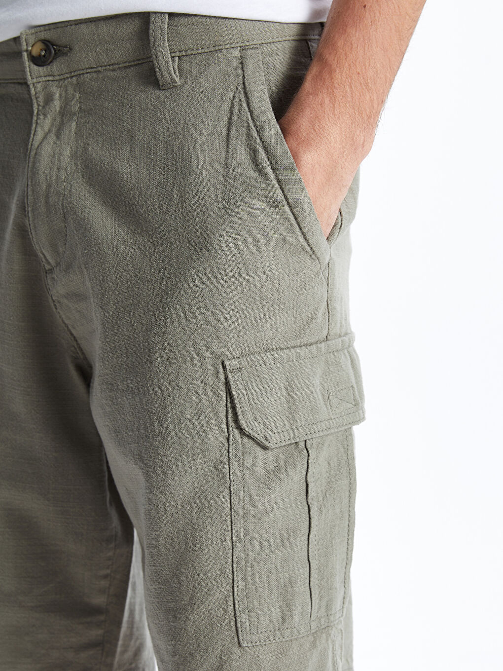 Comfortable Fit Men's Cargo Shorts -S5FV20Z8-Z3Q