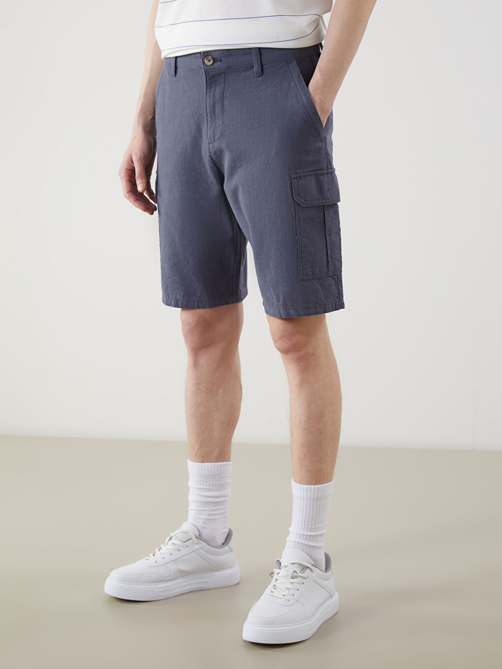 Comfortable Fit Men's Cargo Shorts -S5FV20Z8-Z40