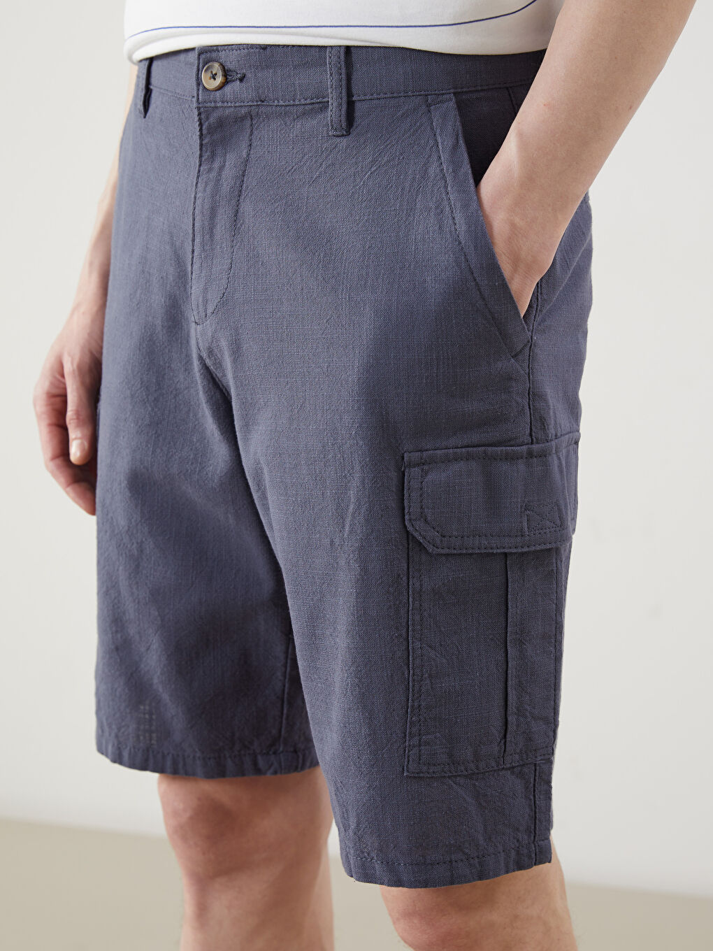 Comfortable Fit Men's Cargo Shorts -S5FV20Z8-Z40