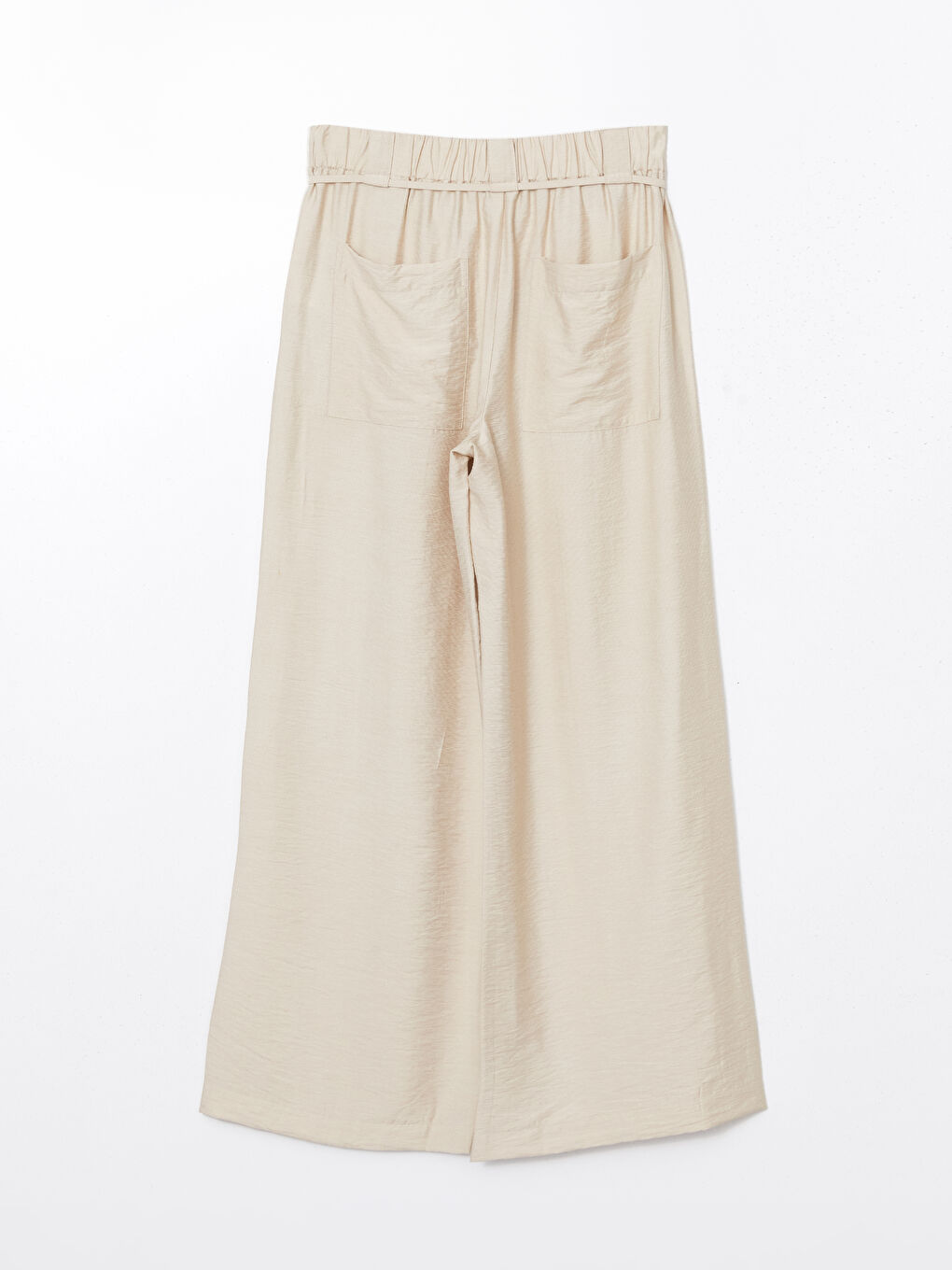 Elastic Waist Wide Leg Women's Trousers -S5FV23Z8-Z4P