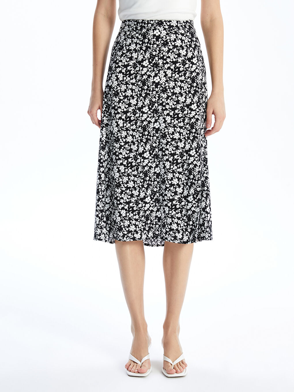 Elastic Waist Floral Women's Skirt -S5FV38Z8-LQJ