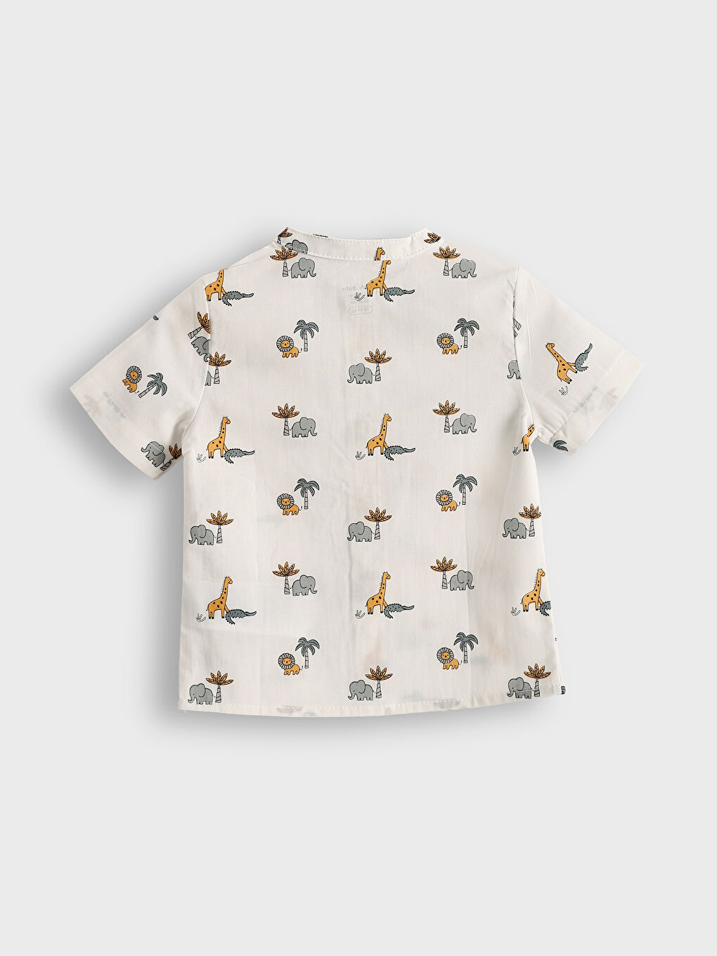 Elephant Print Baby Boys' Shirt and Shorts 2 Pack-3