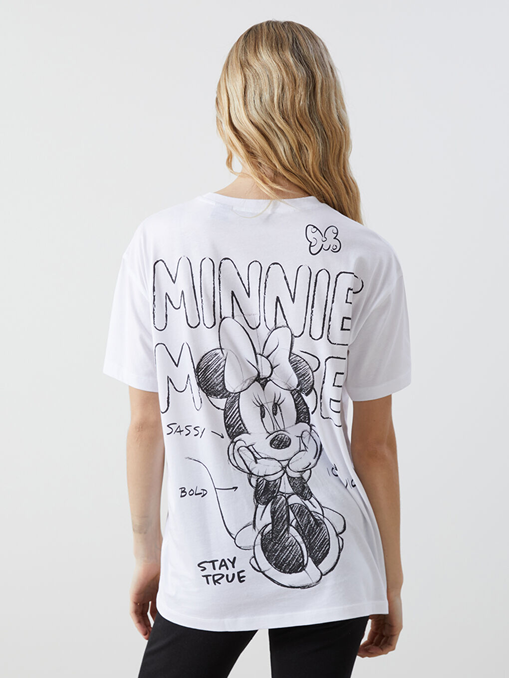 Ženska majica sa okruglim izrezom i otiskom Mickey i Minnie Mouse -S5FV79Z8-Q6K