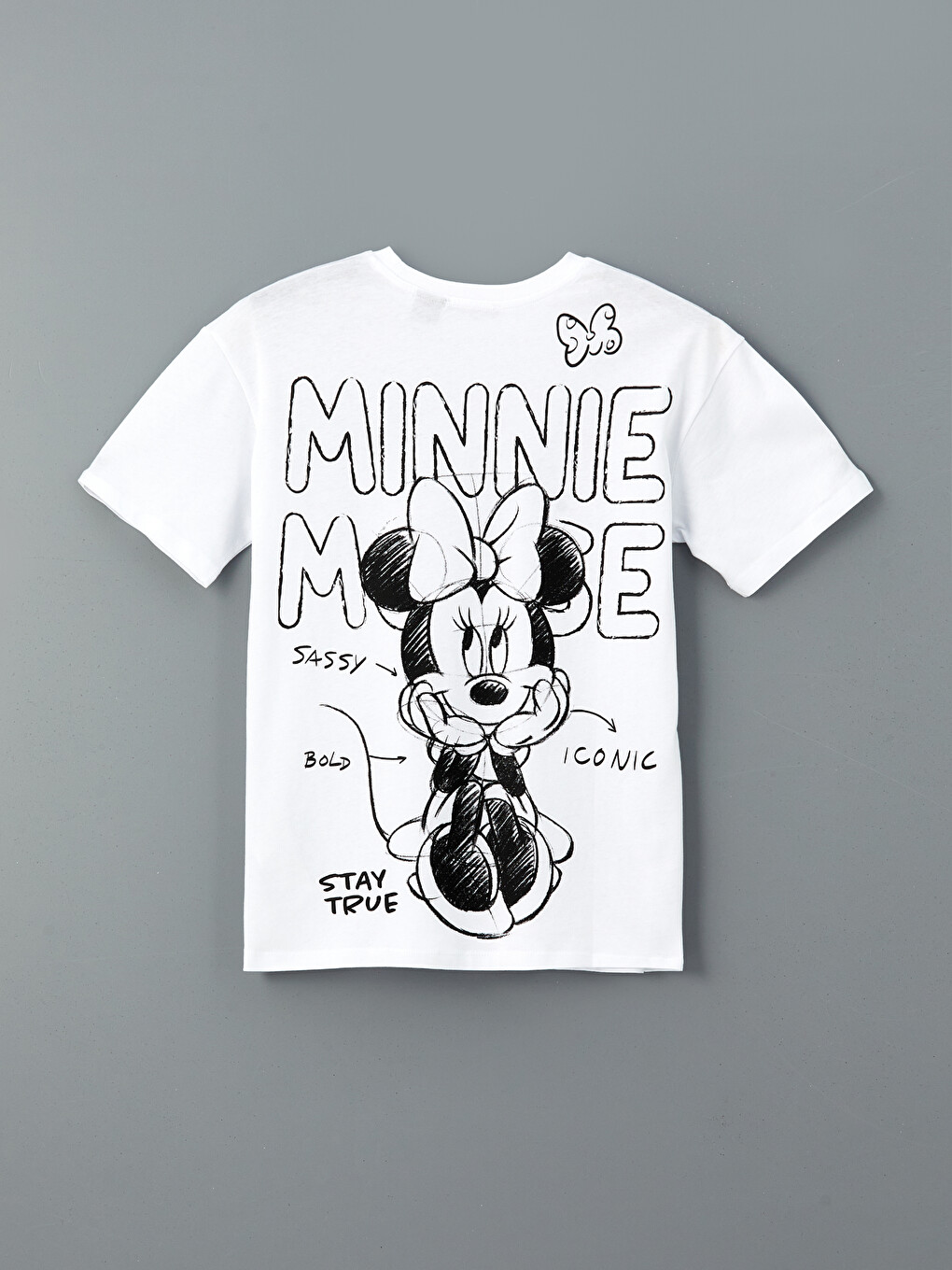 T-shirt E Lirshme Me Jakë Të Rrumbullakët Me Mickey Dhe Minnie Mouse Për Gra-5