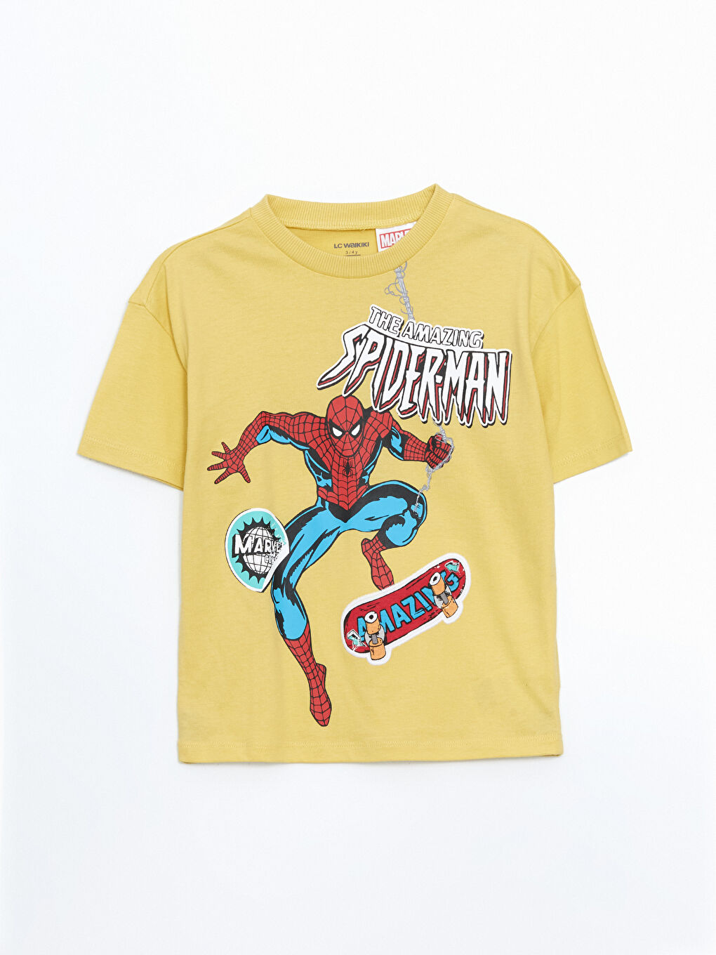 Spider-Man Printed Jersey Boys' T-Shirt -S5FY03Z1-G7G