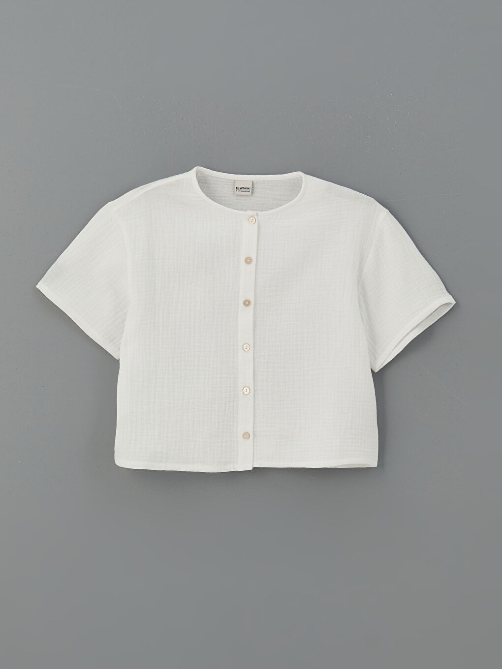 LC Waikiki Bluza od muslina sa okruglim izrezom za devojčice -S5FY12Z4-R9J