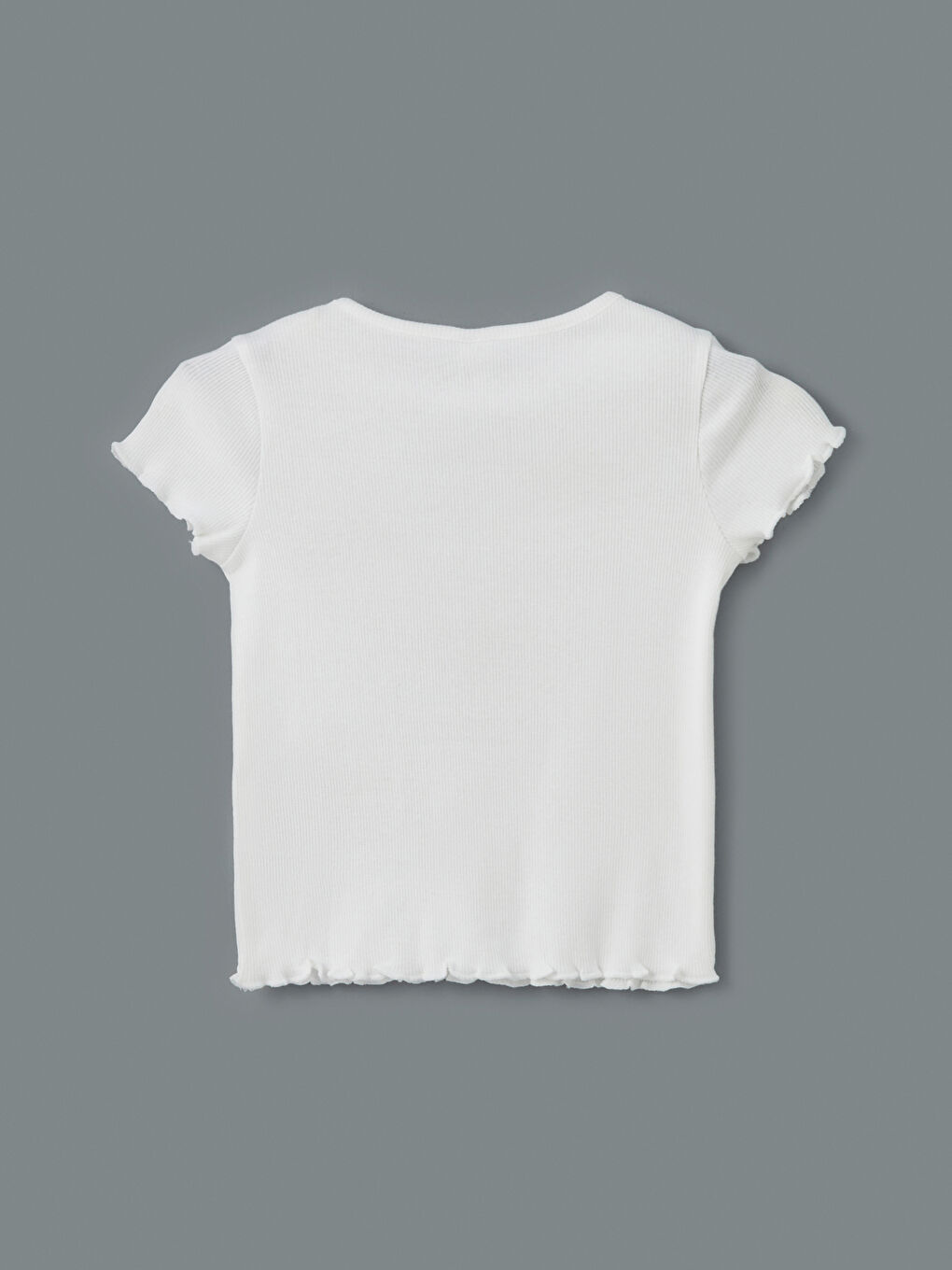 LCW Kids Crew Neck Flower Embroidered Jersey Girls' T-Shirt -S5FY19Z1-JYX