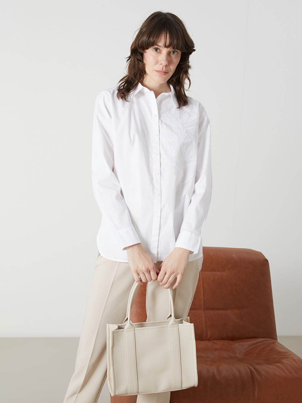 Women's Shoulder Bag with Removable Strap -S5FY26Z8-EEW