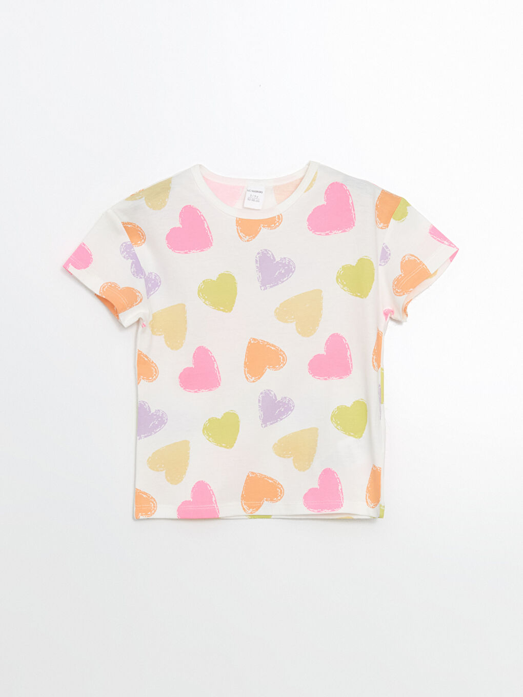 Crew Neck Printed Baby Girls' T-Shirt -S5FY35Z1-LRA