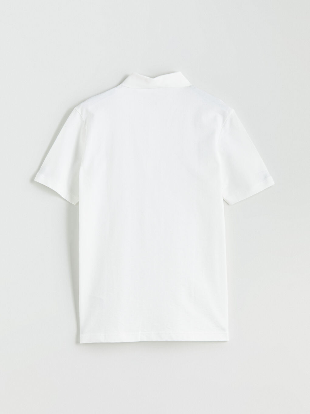 Ekru Polo Yaka Kısa Kollu Erkek Tişört-5