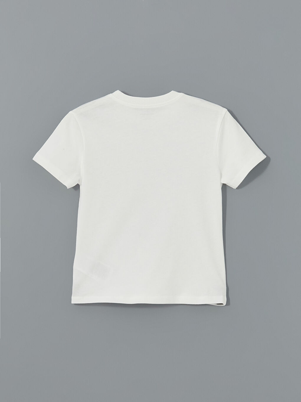 Ekru Bisiklet Yaka Basic Erkek Bebek Tişört-1