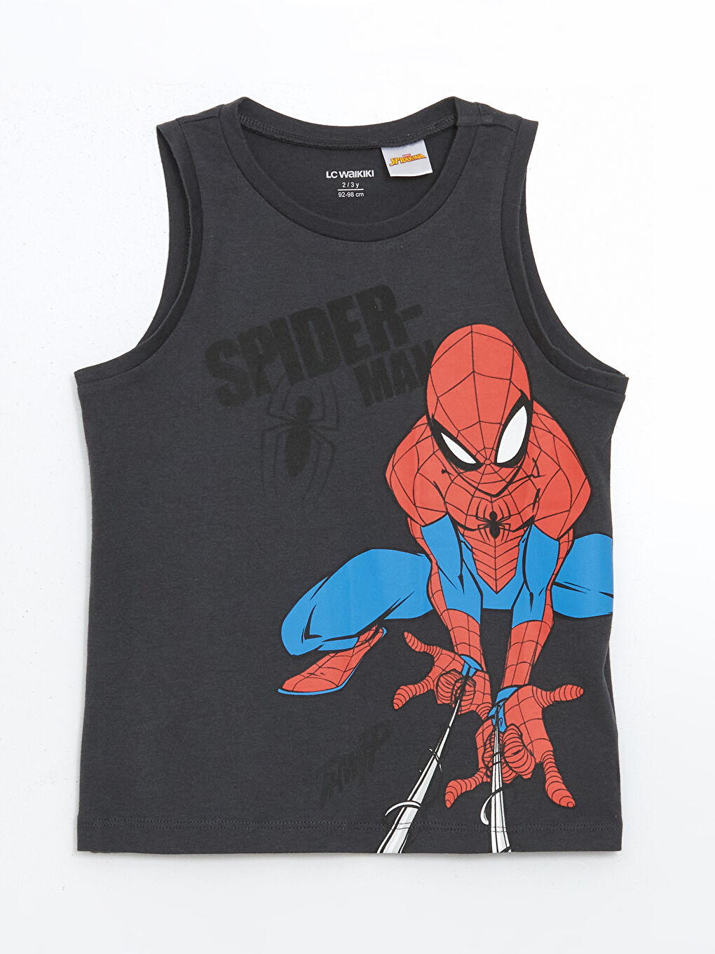Crew Neck Spider-Man Printed Boy's Undershirt -S5FY79Z1-HEF