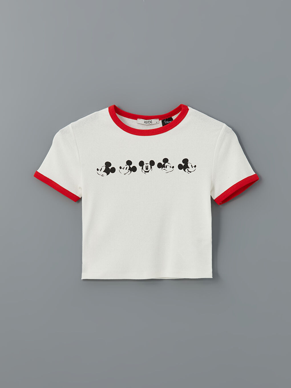 Ženska majica sa otiskom Mickey Mouse i okruglim izrezom -S5FY80Z8-R9J