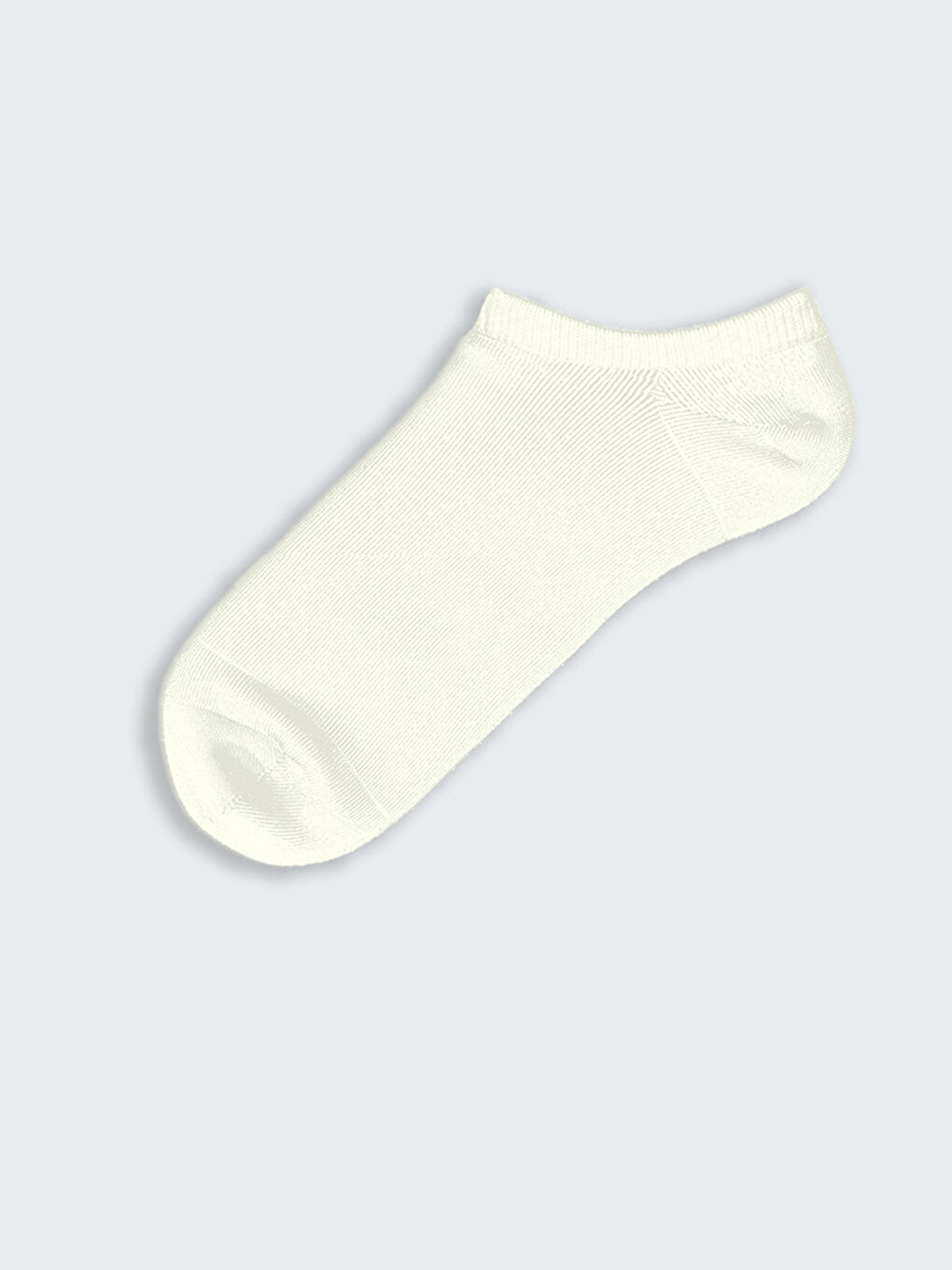 Ekru Kadın Düz Patik Çorap