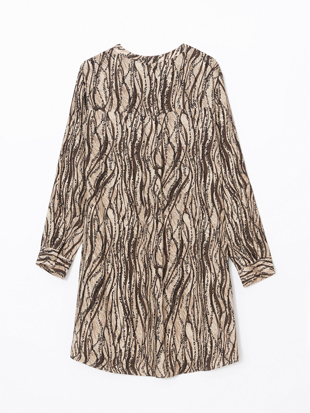 Grandad Collar Patterned Women’S Tunic -S5G050Z8-LQY