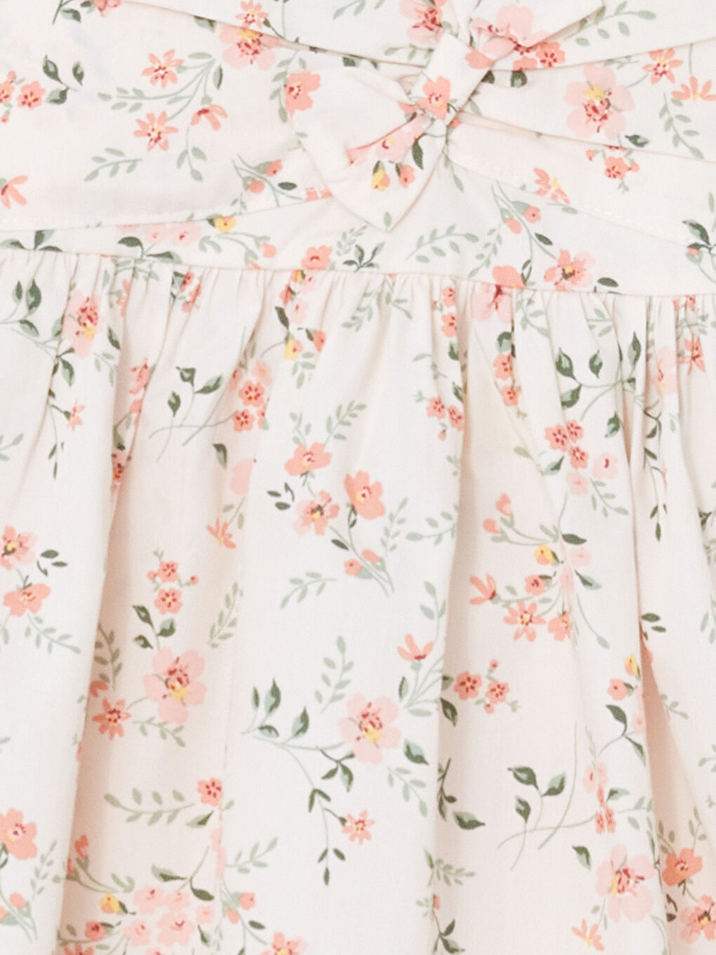 Sarı Kare Yaka Puantiye Kız Çocuk Elbise-1