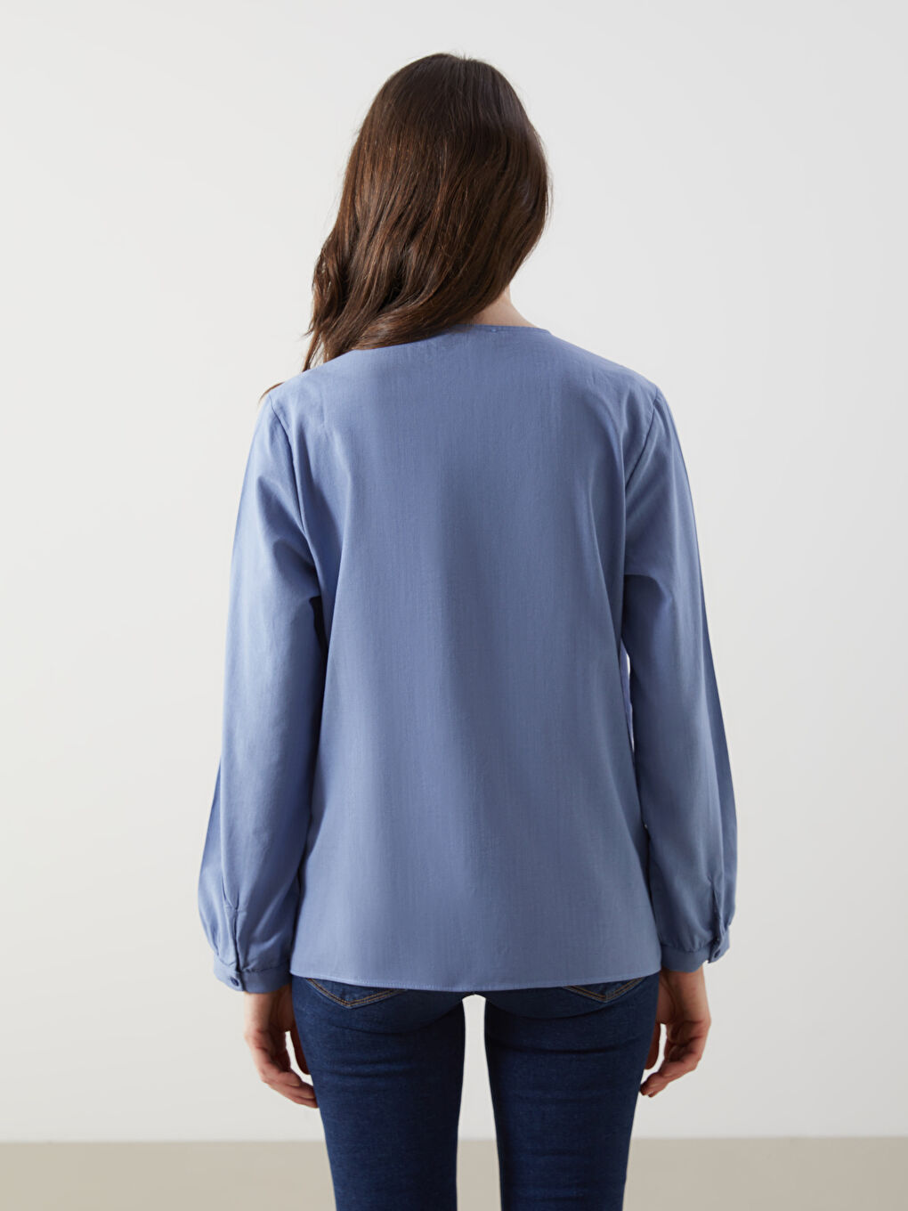 Crew Neck Lace Detailed Women's Blouse -S5G057Z8-R0R