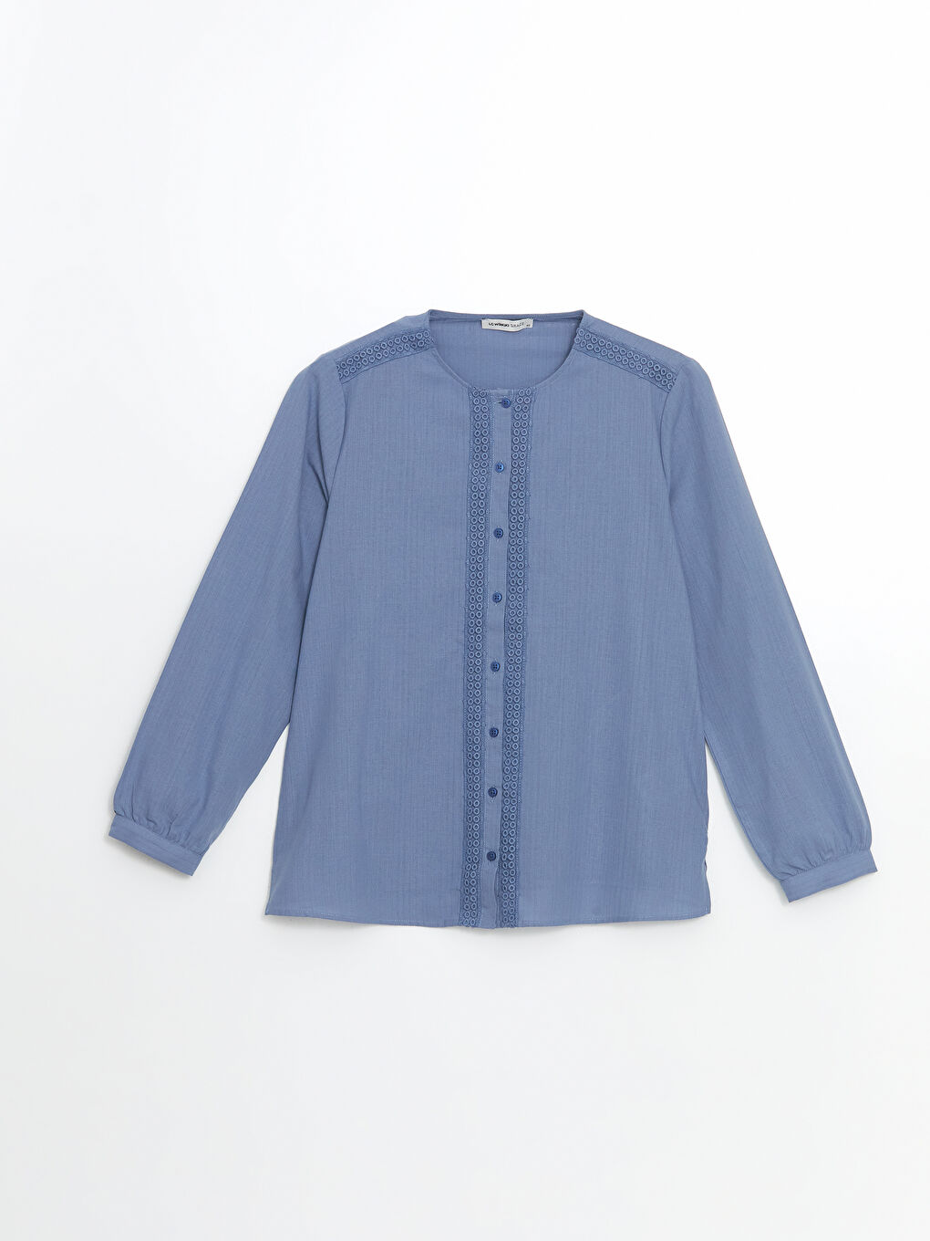 Crew Neck Lace Detailed Women's Blouse -S5G057Z8-R0R