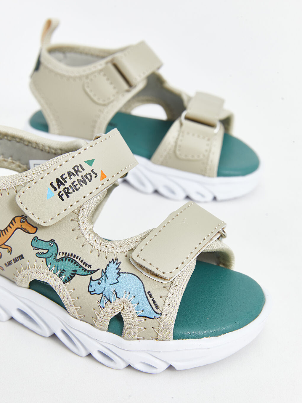 Printed Hook and Loop Baby Boys' Sandals -S5G071Z1-K0E