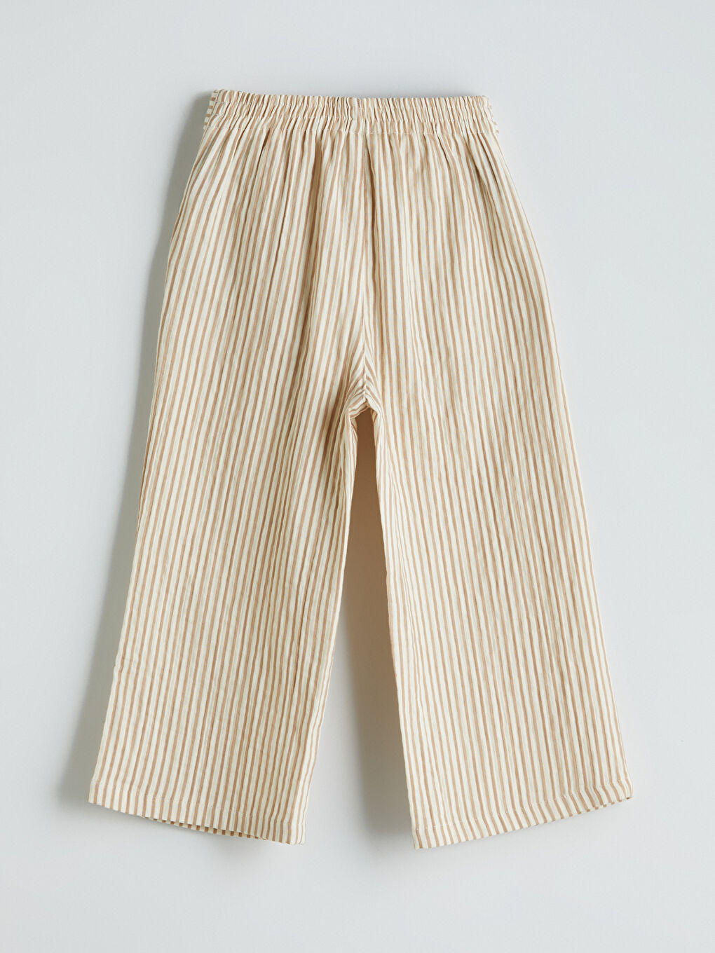 Ekru Beli Lastikli Kız Çocuk Kapri-2