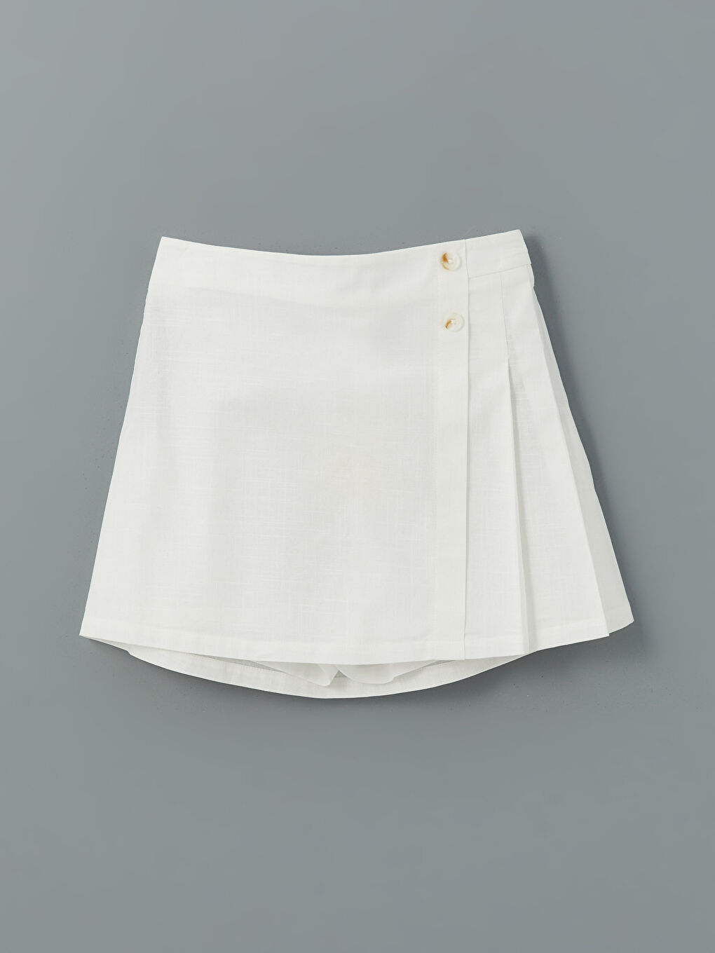LC Waikiki Elastic Waist Pleated Girl's Shorts Skirt -S5G095Z4-R9J