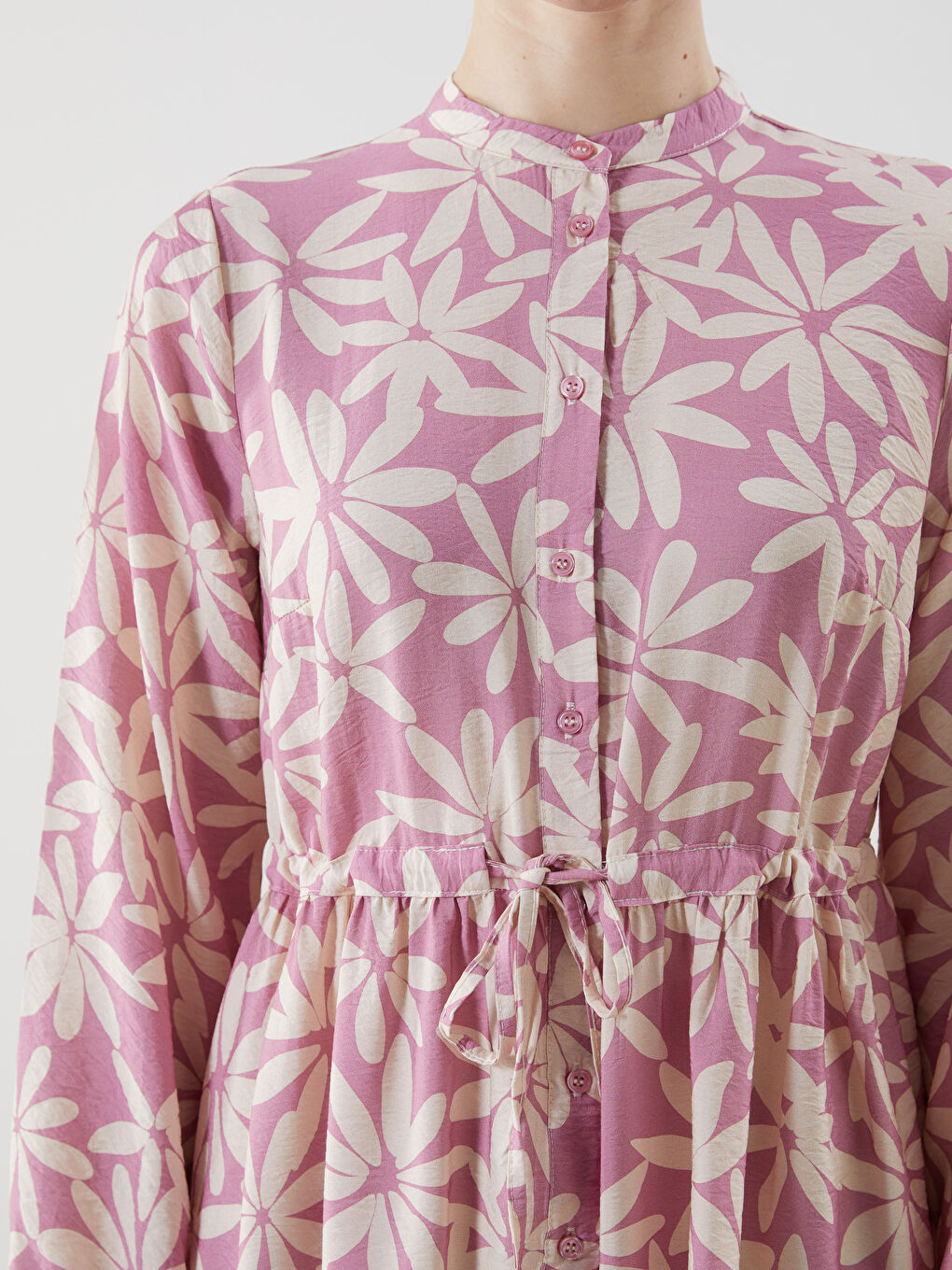 Woman PINK Shirt Dress -S5G106Z8-LT4