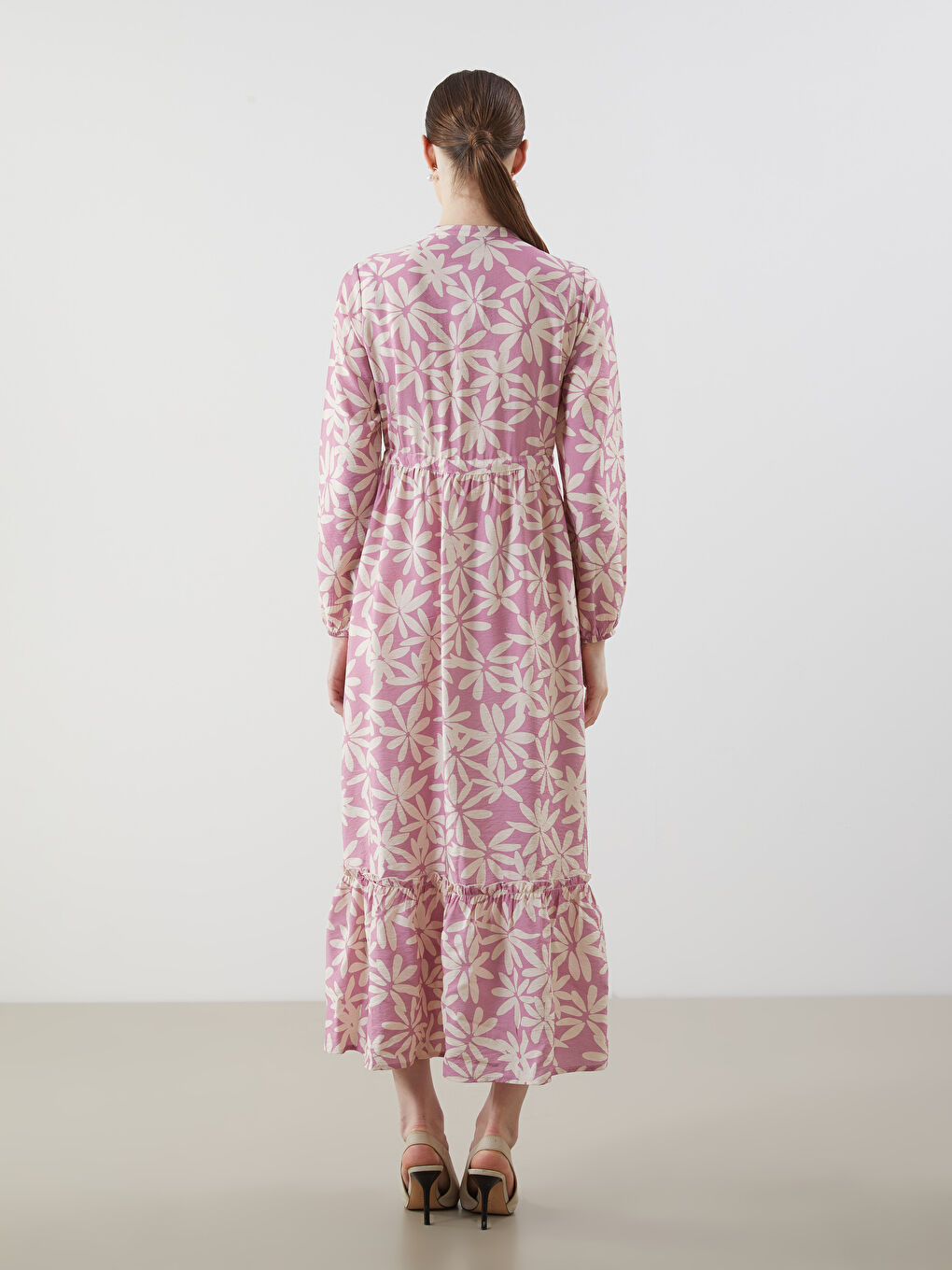 Woman PINK Shirt Dress -S5G106Z8-LT4