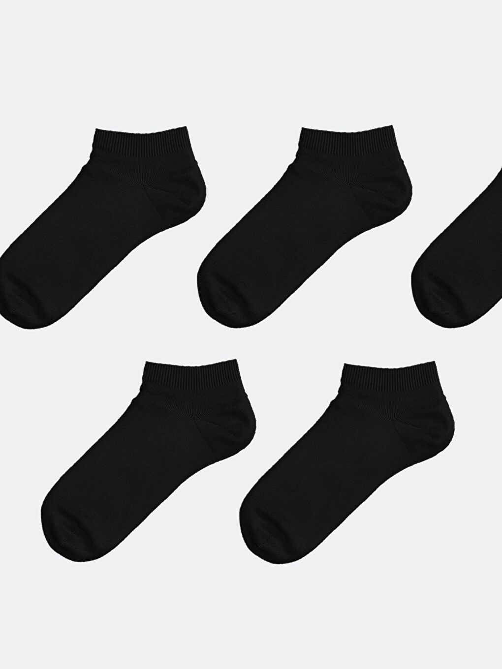 Women's Plain Trainer Socks 5 Pack -S5G112Z8-J0F