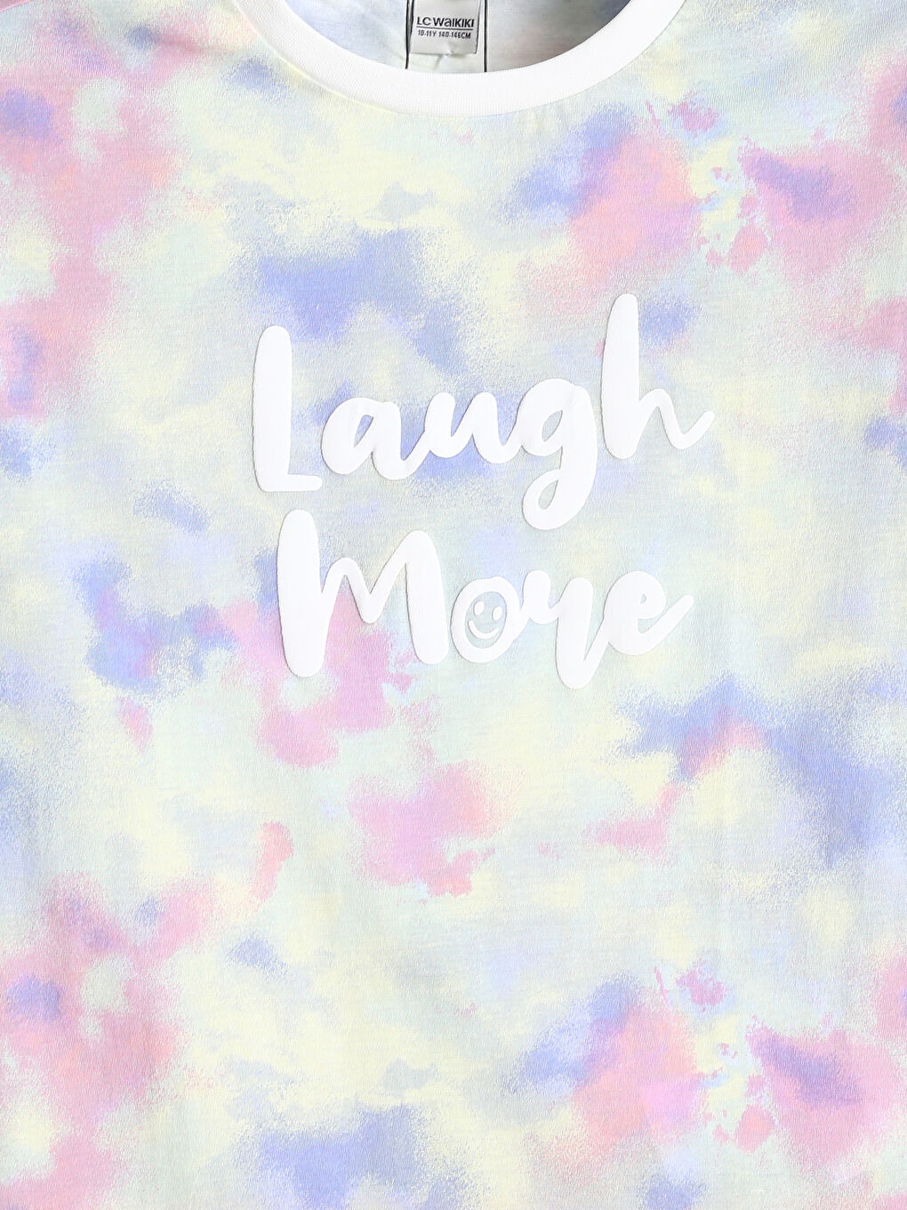 Crew Neck Printed Girls' T-Shirt-2