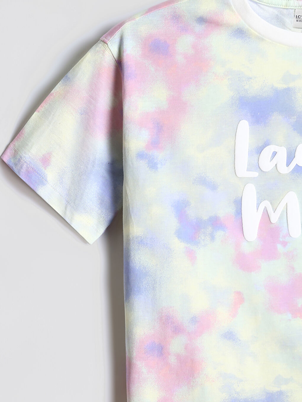 Crew Neck Printed Girls' T-Shirt-3