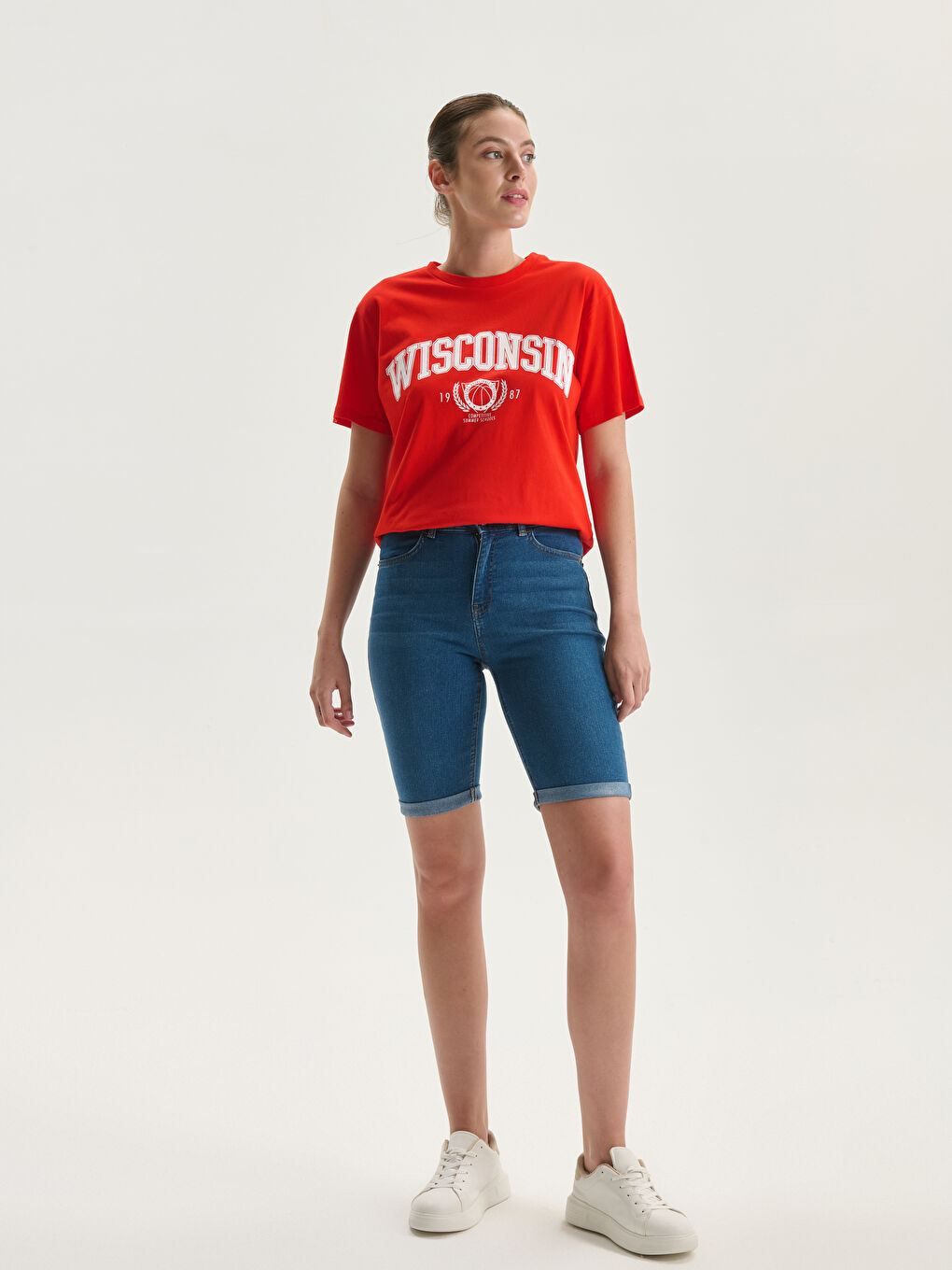 LCW Jeans Bermuda Fit Ženski Teksas Šorts -S5G151Z8-507
