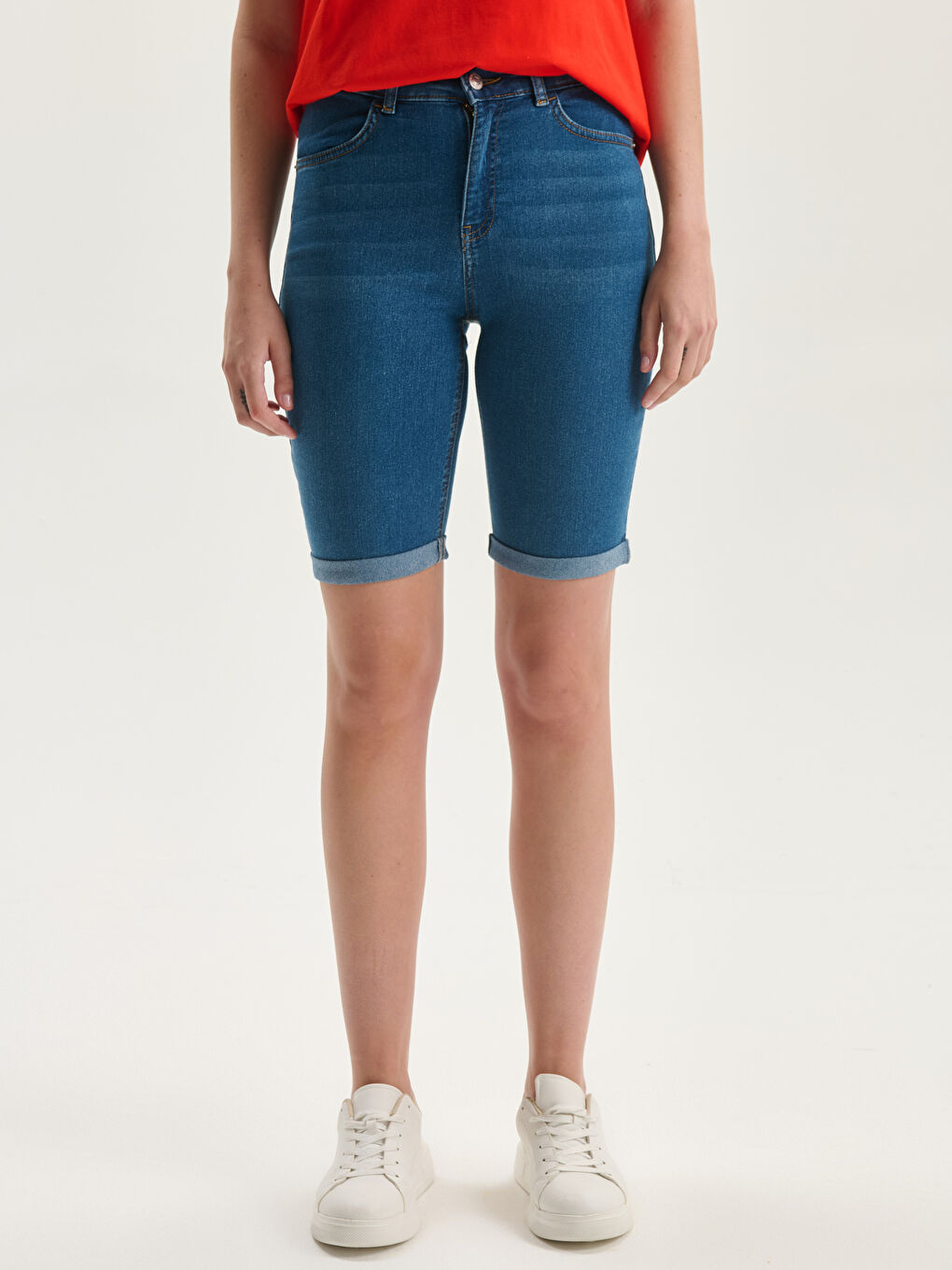 LCW Jeans Bermuda Fit Ženski Teksas Šorts -S5G151Z8-507