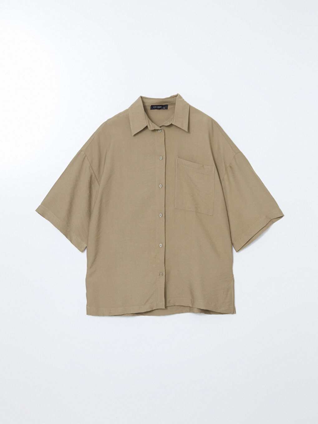 Oversize Dobby Women's Shirt -S5G190Z8-Y1Q