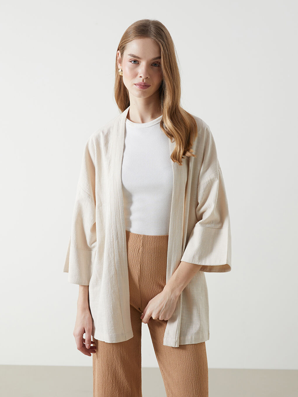 BEŽ Kimono Žene -S5G193Z8-YRQ