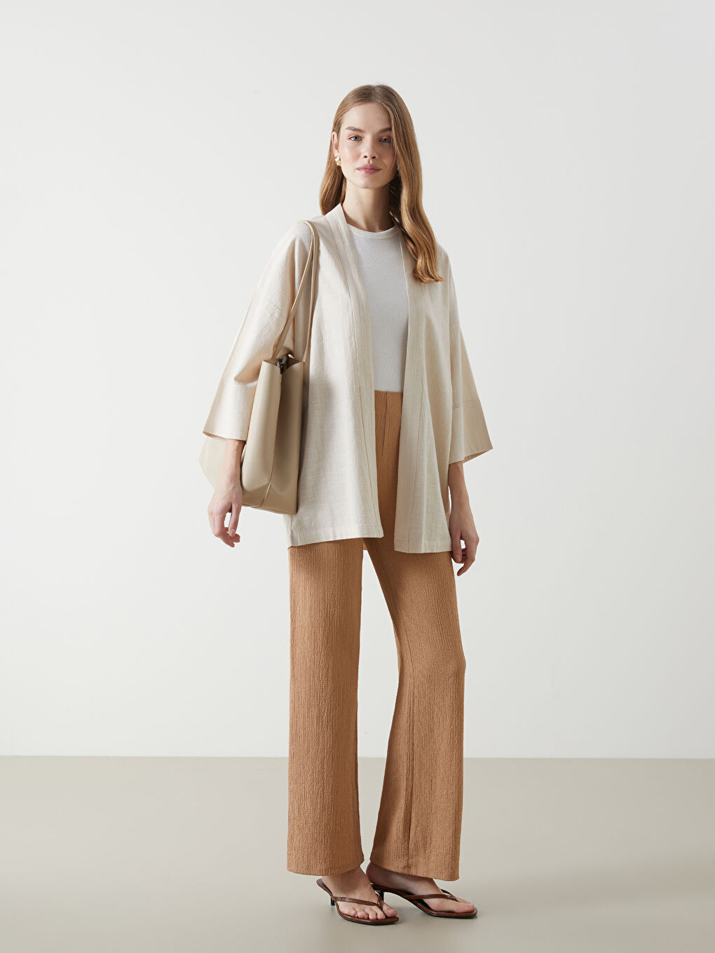 BEŽ Kimono Žene -S5G193Z8-YRQ
