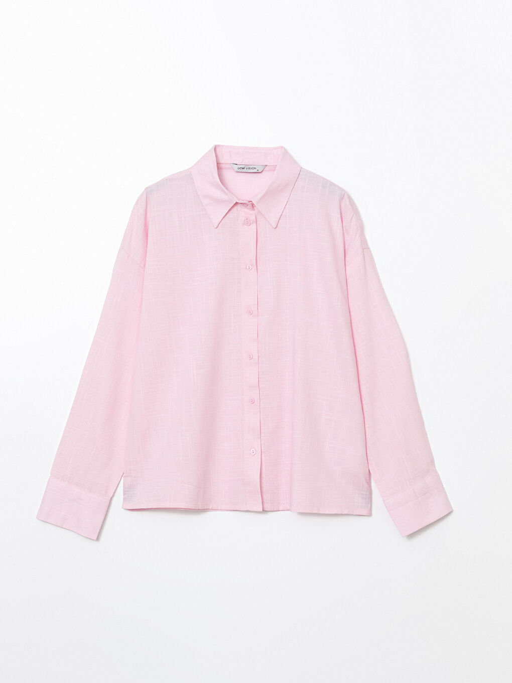 Plain Long Sleeve Oversize Women's Shirt -S5G197Z8-Y1X